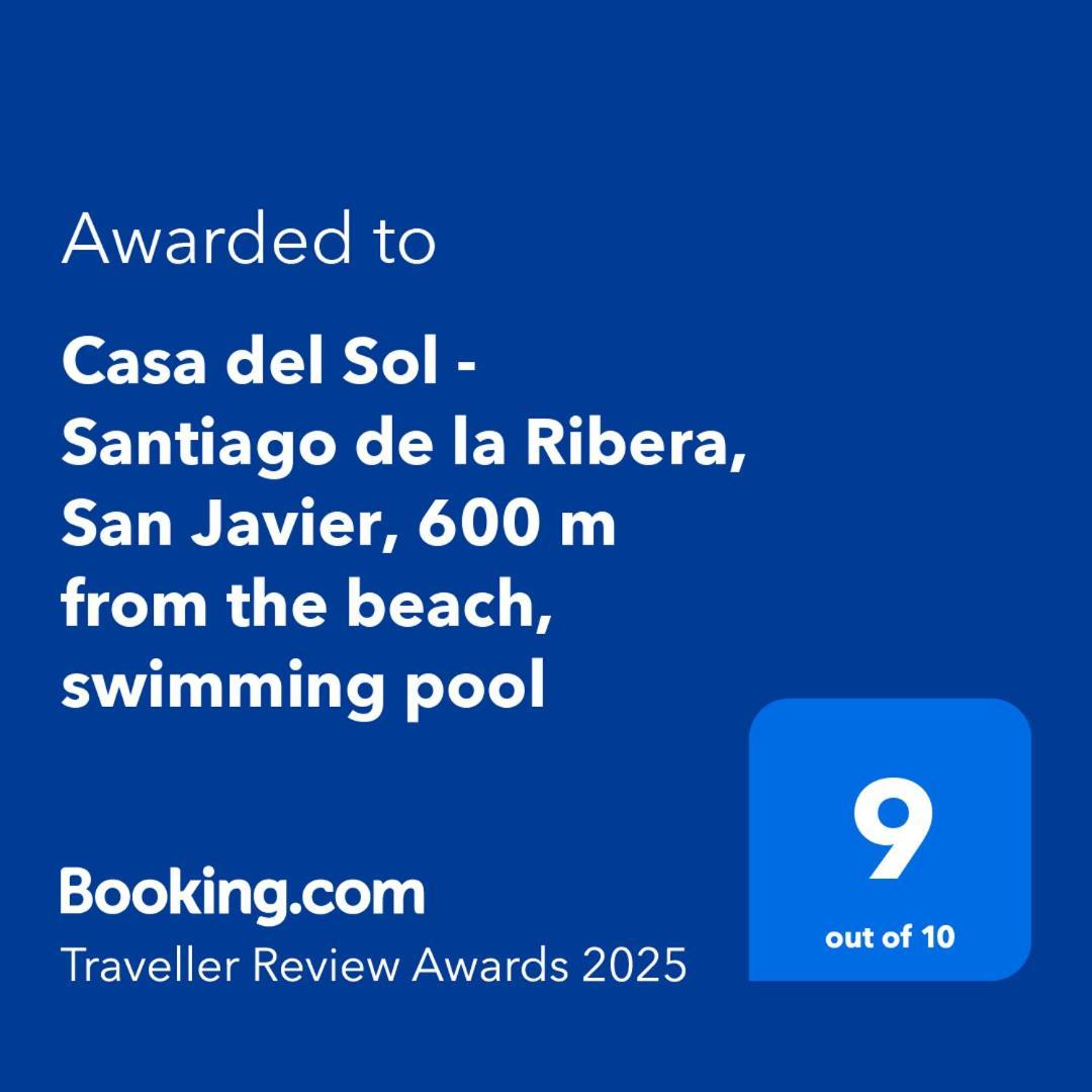 Casa Del Sol - Santiago De La Ribera, San Javier, 600 M From The Beach, Swimming Pool Esterno foto